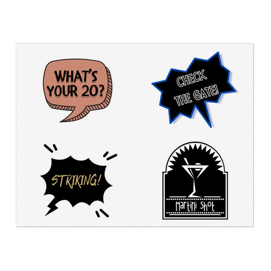 Film Set Lingo Sticker Sheets